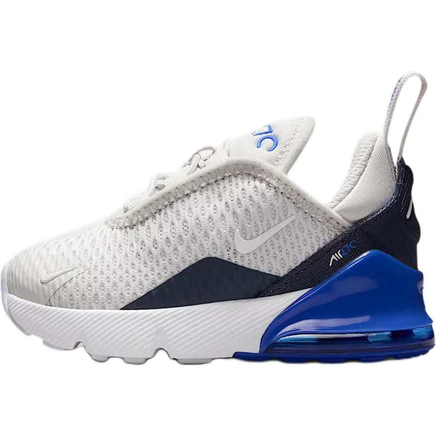 Nike Nike Air Max 270 Abrasion Resistant Abrasion Resistant Low top Toddler Shoes Misty Gray/Royal Blue/Thunder Blue/White