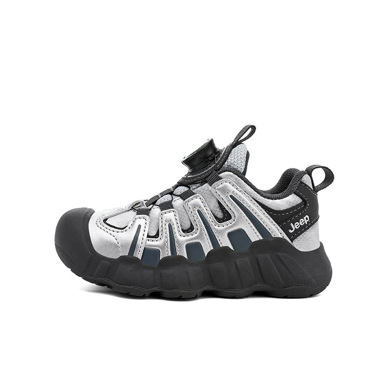 Jeep Synthetic Leather Slip Resistant Anti Kick Abrasion Resistant Low top Kids' Running Shoes Teenagers