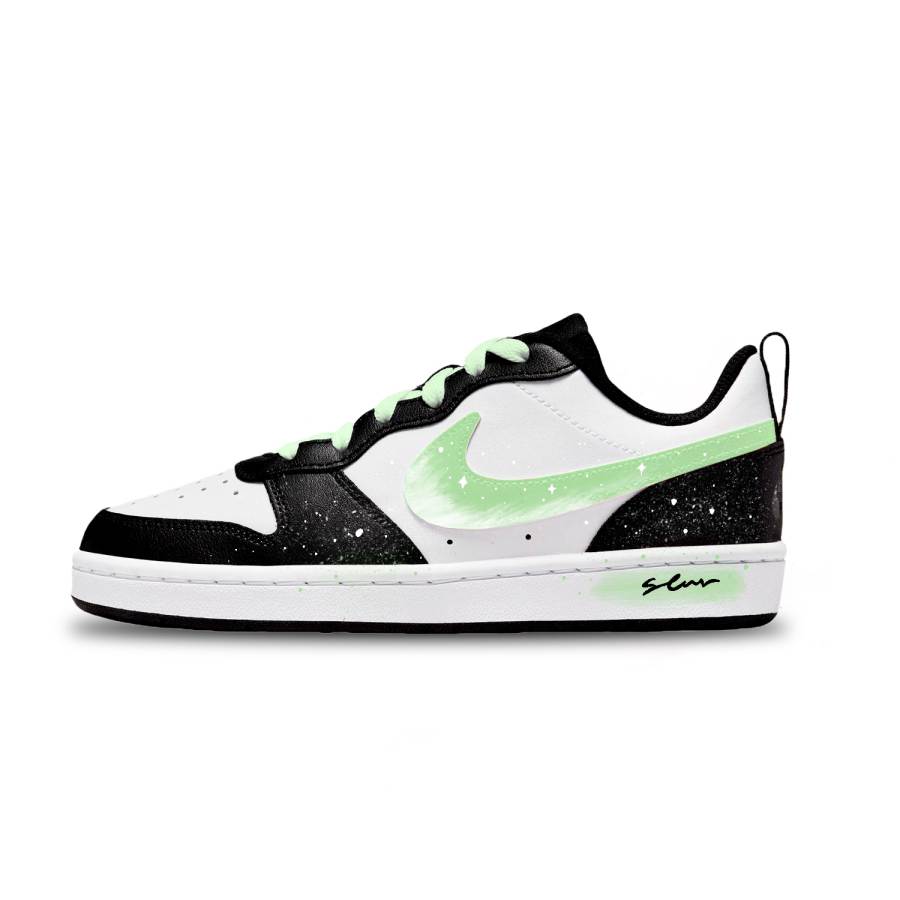 Nike Nike Court Borough Burgundy Green Slip Resistant Abrasion Resistant Low top Kids' Skateboarding Shoes Green Unisex
