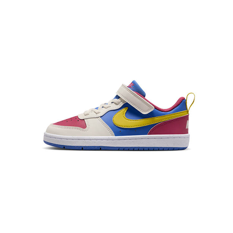Nike Nike Court Borough Low top Kids' Skateboarding Shoes White/Red/Blue/Yellow Children Aged 3 7 Years Old