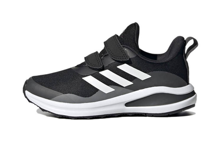 Adidas Adidas Fortarun Comfortable Abrasion Resistant Low top Kids' Running Shoes Black Children Aged 3 7 Years Old