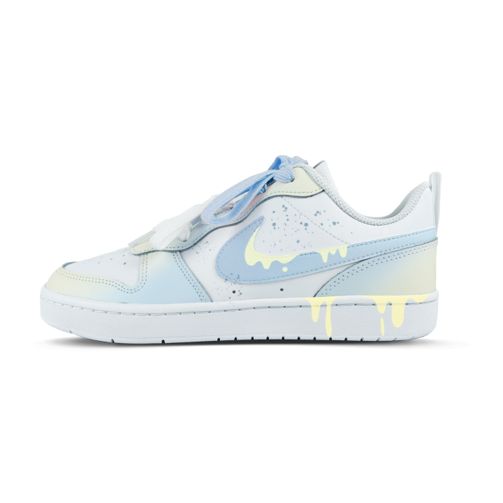 Nike Nike Court Borough Gradient Synthetic Leather Slip Resistant Abrasion Resistant Low top Kids' Skateboarding Shoes