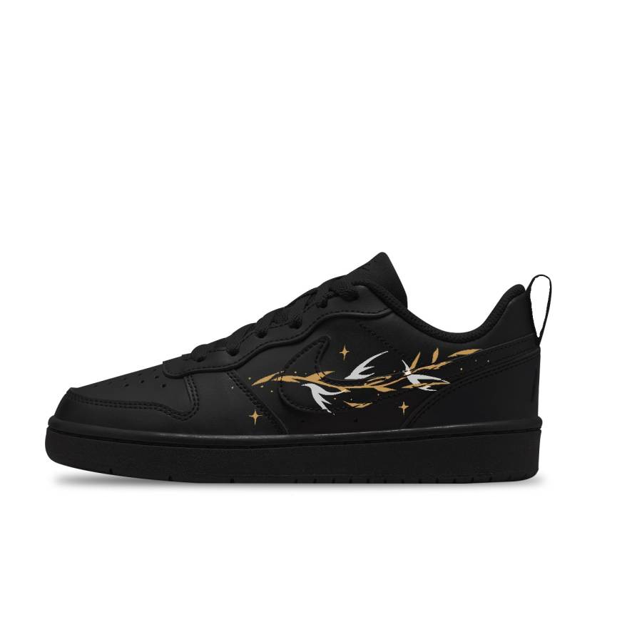 Nike Nike Court Borough Song Of Fall Synthetic Leather Slip Resistant Abrasion Resistant Slip Resistant Abrasion Resistant