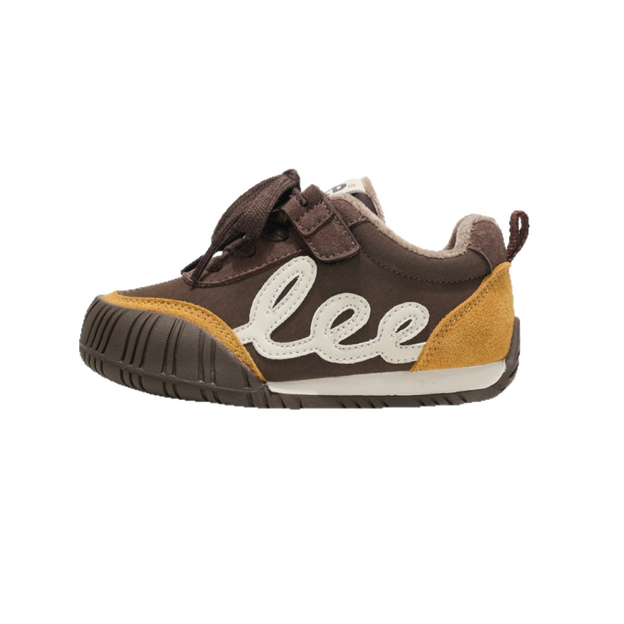 LEE KIDS Fleece Lined Lining Platform Comfortable Thermal Trendy Hook and Loop Outdoor Insulated Shoes Brown Kids'