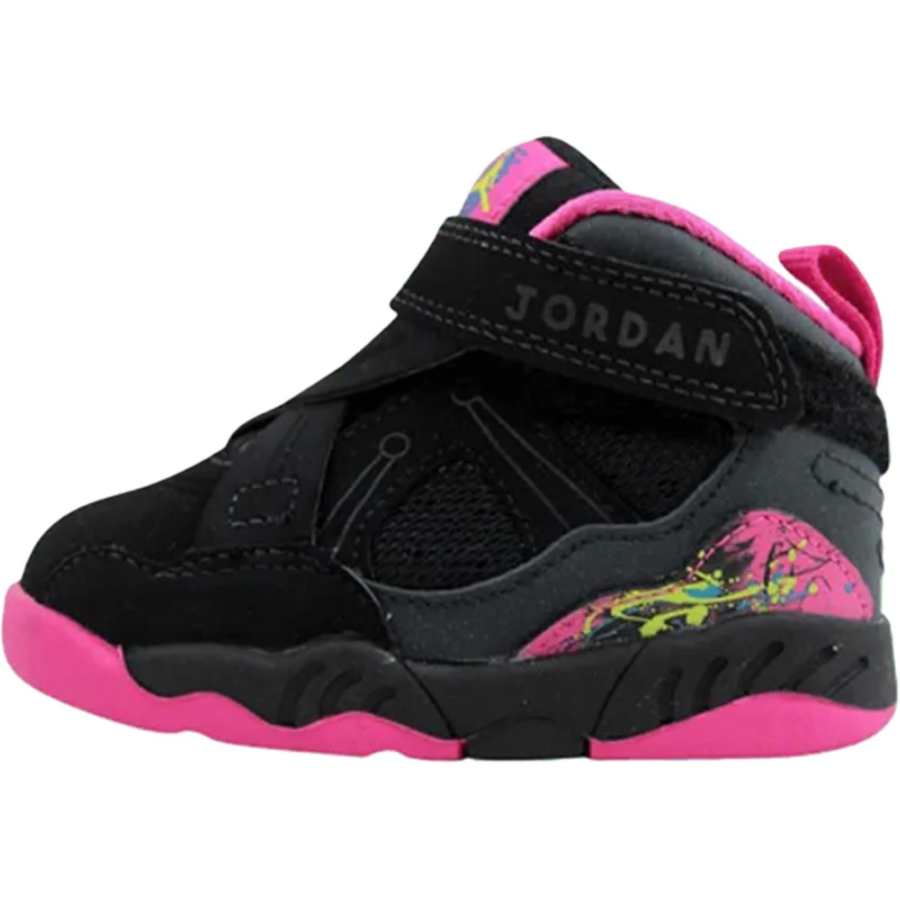 Jordan Jordan Air Jordan 8 Mid top Toddler Shoes Black Infant And Toddler