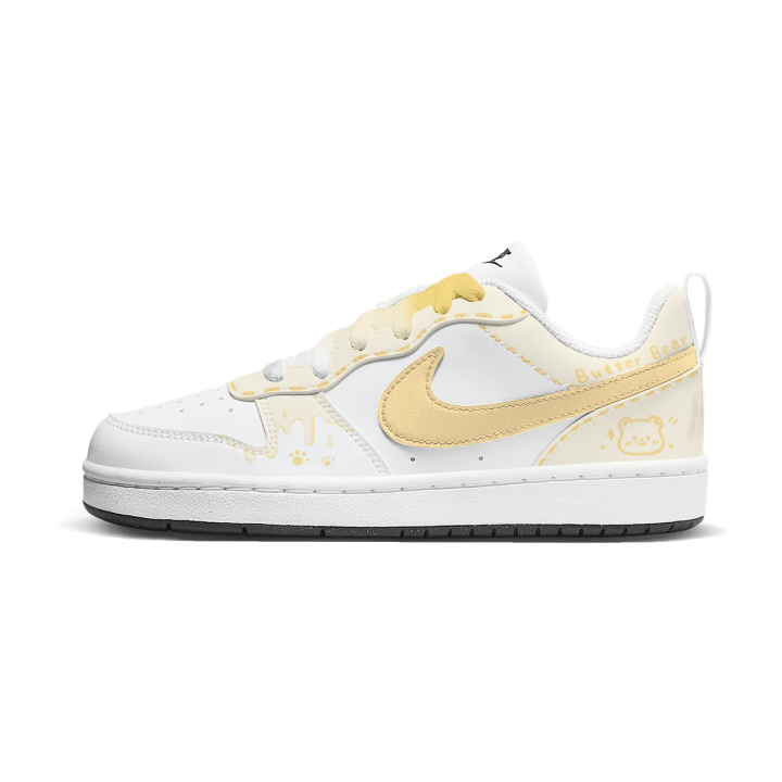 Nike Nike Court Borough Cream Bear Slip Resistant Abrasion Resistant Slip Resistant Abrasion Resistant Low top