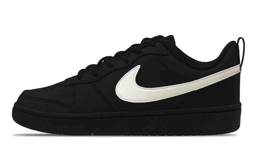 Nike Nike Court Borough Slip Resistant Slip Resistant Low top Kids' Skateboarding Shoes Black Teenagers