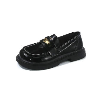 Kakabu Leather Shoes Black Kids'