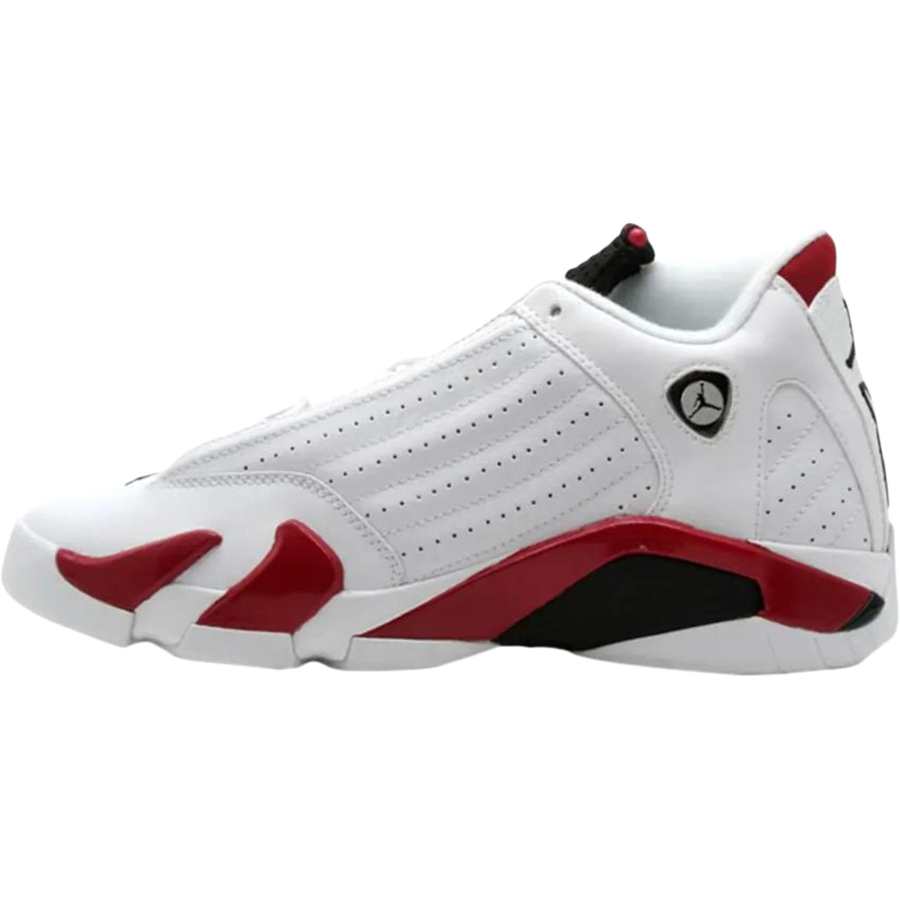 Jordan Jordan Air Jordan 14 Leather High top Children's Basketball Shoes White Teenagers