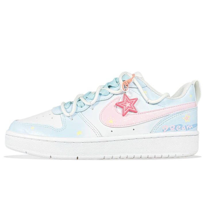 Nike Nike Court Borough Low top Skateboard Shoes Blue Pink Kids'