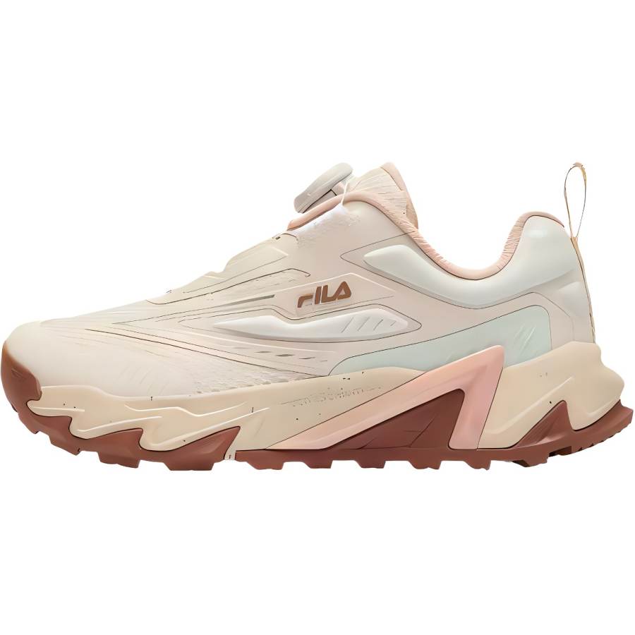 FILA KIDS Serpent Leopard Shoes Abrasion Resistant Breathable Kids' Outdoor Shoes Pink Kids'