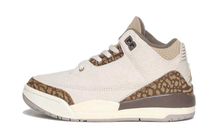 Jordan Jordan Air Jordan 3 Cushioning Abrasion Resistant Cushioning, Wear Resistant Mid top Children's Basketball Shoes Brown