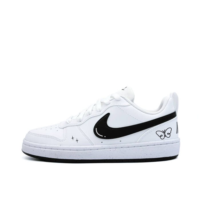 Nike Nike Court Borough Star Butterfly Flying Synthetic Leather Abrasion Resistant Abrasion Resistant Low top
