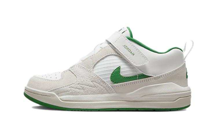 Jordan Jordan Stadium 90 Slip Resistant Cushioning Low top Kids Lifestyle Shoes White Green Kids'