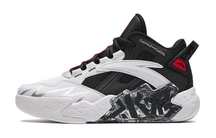 Antakids Cement Mercury Mesh Low top Children's Basketball Shoes White Black Teenagers