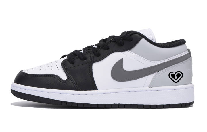 Jordan Jordan Air Jordan 1 Low top Kids' Skateboarding Shoes Dark Gray Teenagers