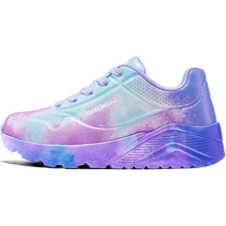 Skechers Kids UNO Slip Resistant Abrasion Resistant Low top Kids Lifestyle Shoes Blue Purple Kids'