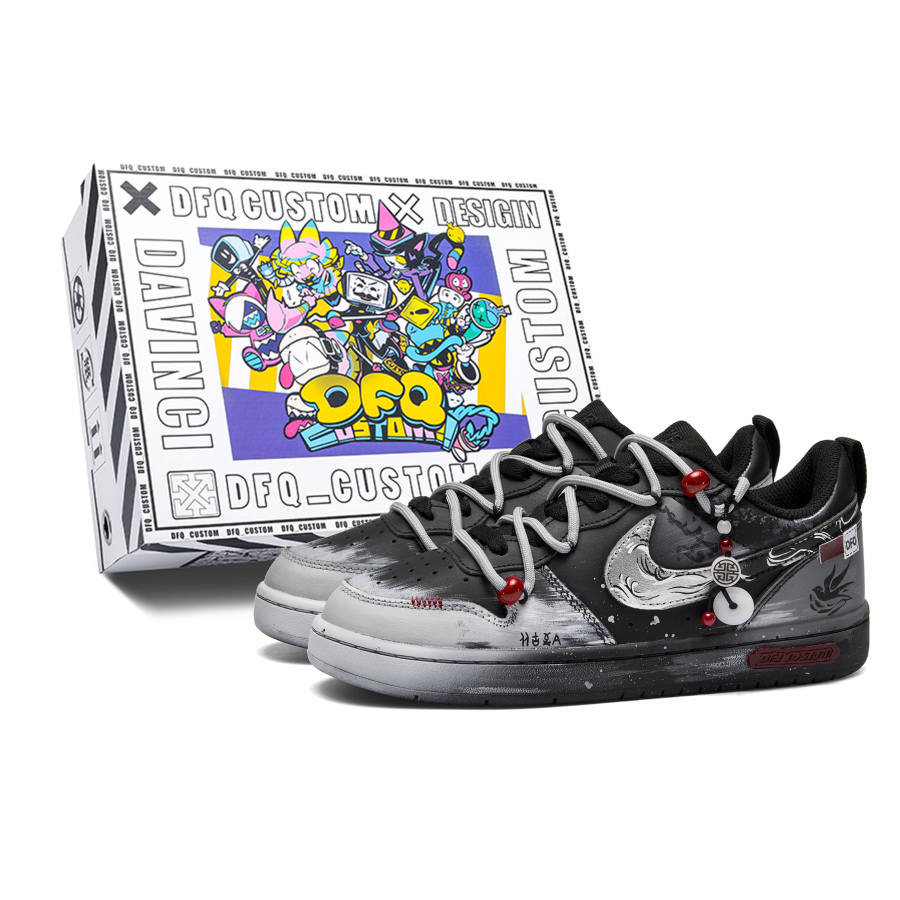 Nike Nike Court Borough Swallow Box Synthetic Leather Slip Resistant Cushioning Abrasion Resistant
