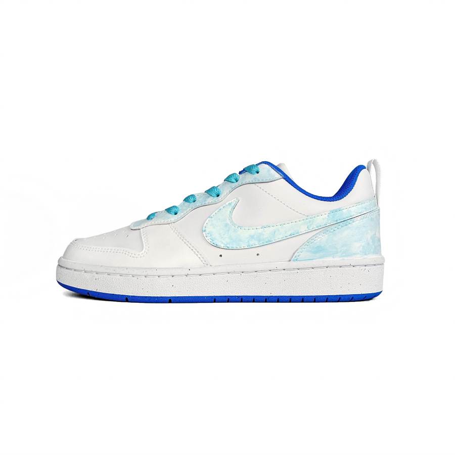 Nike Nike Court Borough Cloud Blue Galaxy Leather Low top Kids' Skateboarding Shoes Light Blue Teenagers