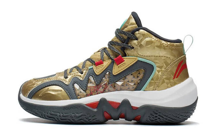 Li-Ning YOUNG Li Ning YOUNG Comfortable Abrasion Resistant High top Children's Basketball Shoes