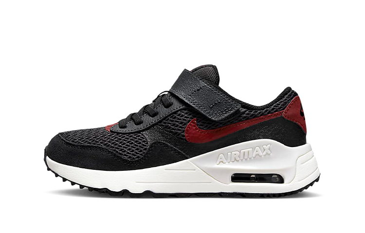 Nike Nike Air Max SYSTM Kids Lifestyle Shoes Black Red Children Aged 3 7 Years Old