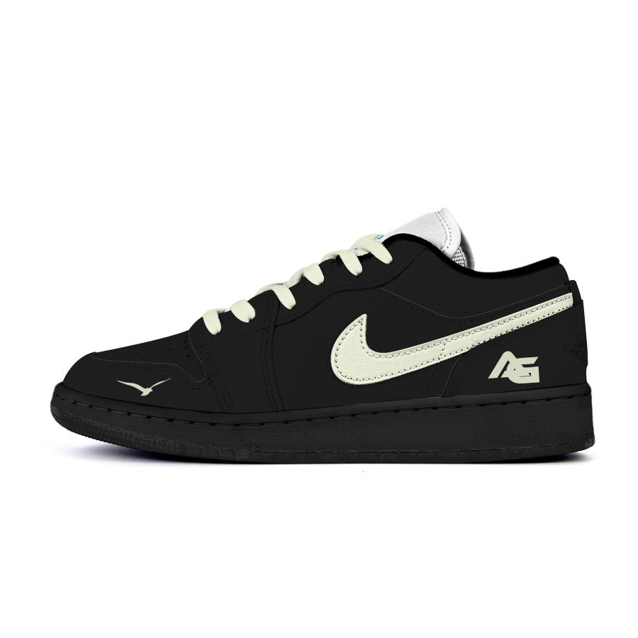 Jordan Jordan Air Jordan 1 Low Leather Cushioning Abrasion Resistant Cushioning, Wear Resistant Low top