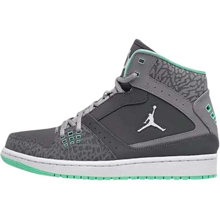Jordan Jordan Air Jordan 1 High top Basketball Shoes Gray Green Unisex