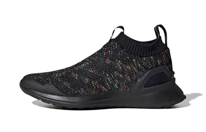 Adidas Adidas Rapidarun Slip Resistant Mid top Kids' Running Shoes Black Multicolor Teenagers