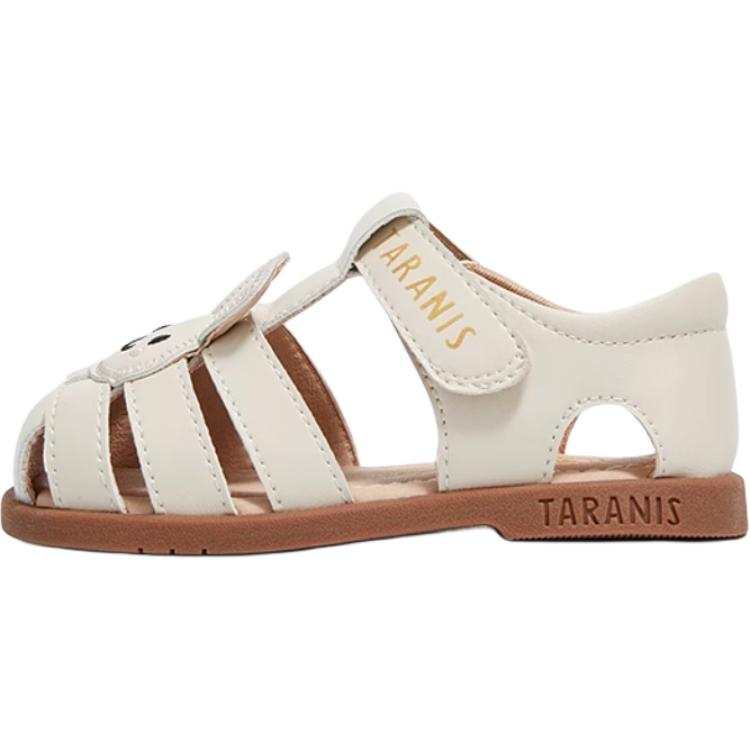 TARANIS Slip Resistant And Breathable Slip Resistant And Breathable Low top Toddler Shoes Ecru Infant And Toddler