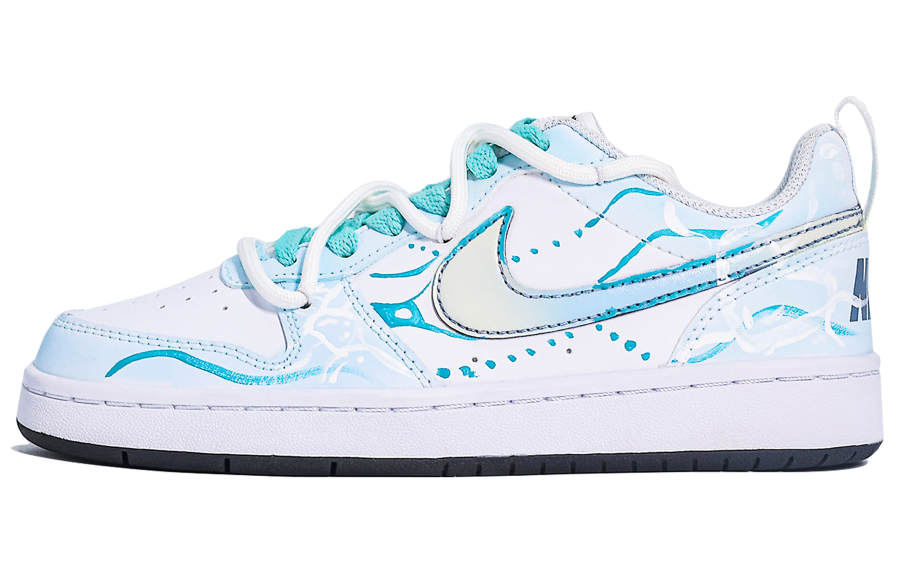 Nike Nike Court Borough Synthetic Leather Cushioning, Wear Resistant Low top Skateboard Shoes Kids'