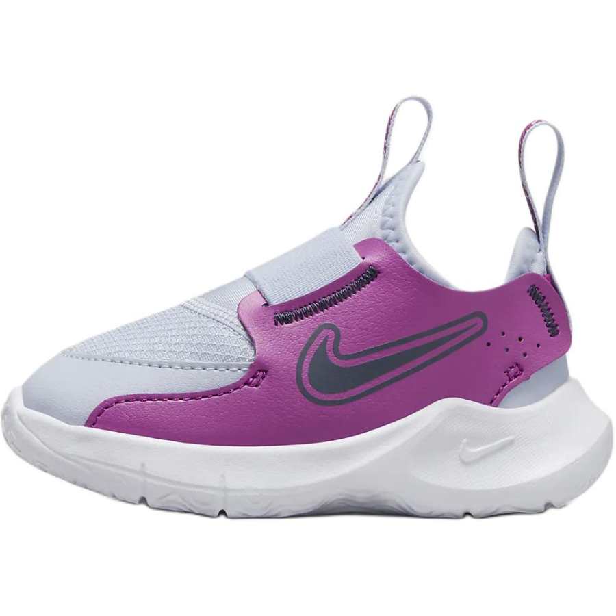 Nike Nike Flex Runner 3 Trendy Slip Resistant Abrasion Resistant Low top Toddler Shoes White Purple Infant And Toddler