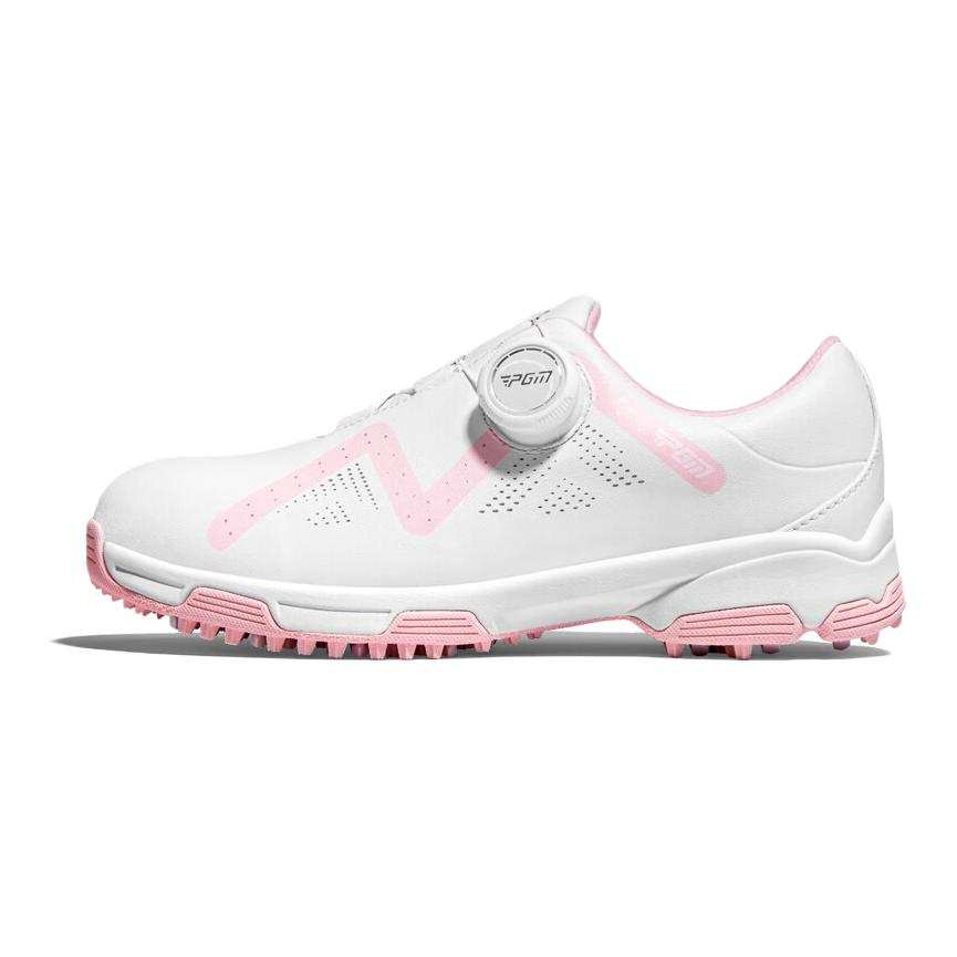 PGM PGM Microfiber Leather Kids' Training Shoes White Pink Kids'