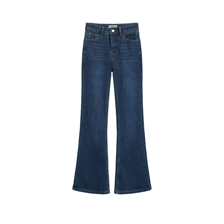 MOMMANWA Jeans Women's Blue Moderate Flared Pants
