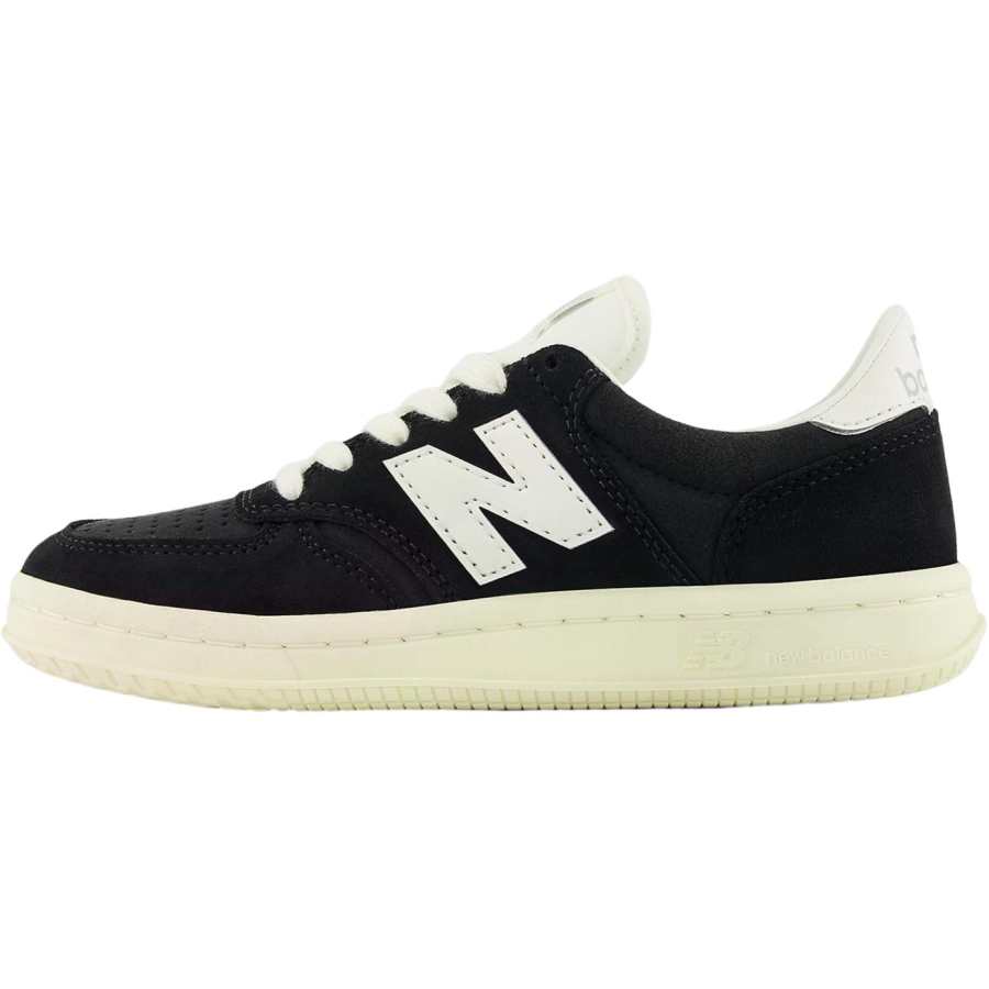 New Balance New Balance NB T500 Suede Support Low top Kids' Skateboarding Shoes Black White Teenagers