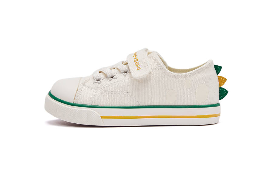 DAVE&BELLA Slip Resistant Abrasion Resistant Canvas Shoes Beige Children Aged 3 7 Years Old