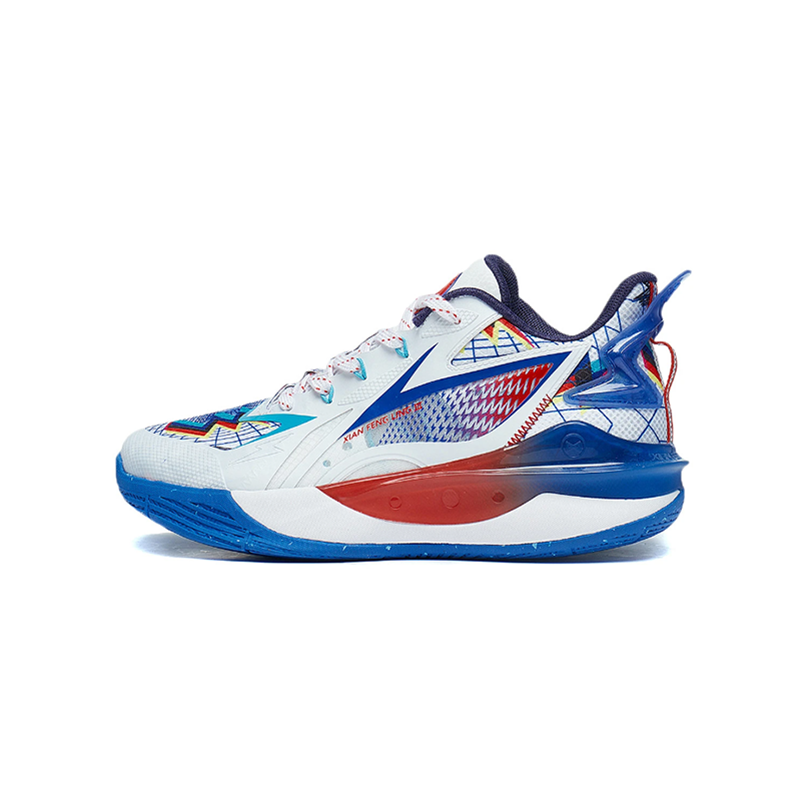 Li-Ning YOUNG Li Ning YOUNG Avant Garde Ling TEAM 3.0 V2 Low top Basketball Shoes Blue White Unisex