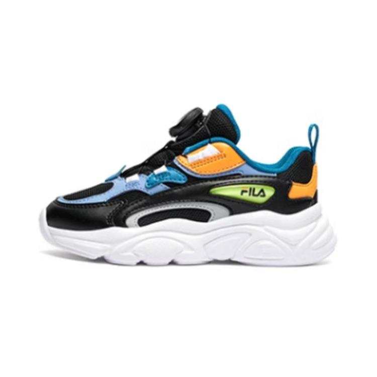 FILA KIDS Abrasion Resistant Abrasion Resistant Low top Kids' Running Shoes Blue Black Children Aged 3 7 Years Old