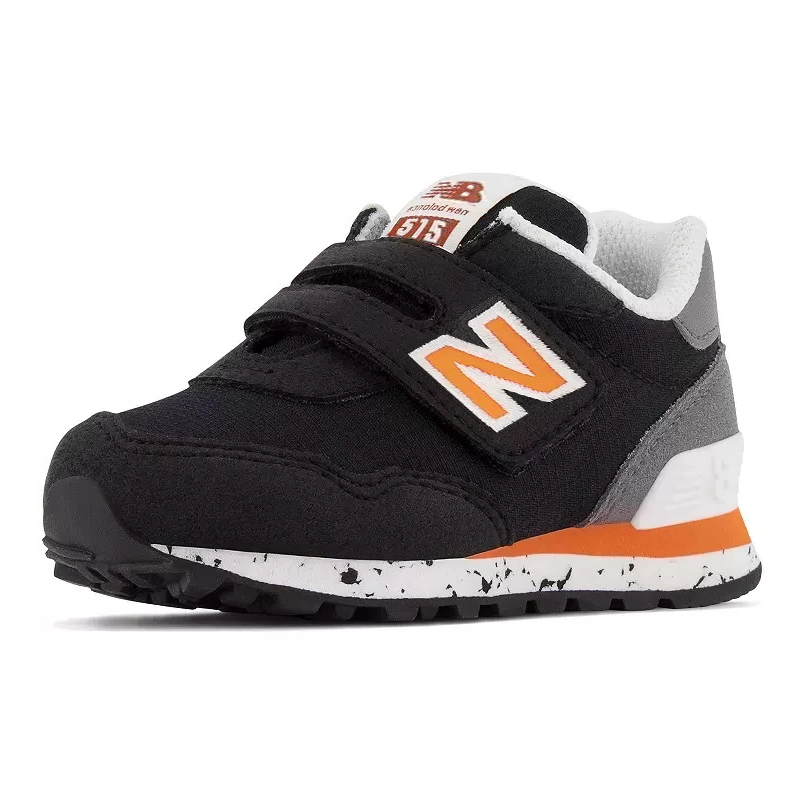 New Balance New Balance NB 515 Deerskin Abrasion Resistant Low top Toddler Shoes Black Infant And Toddler