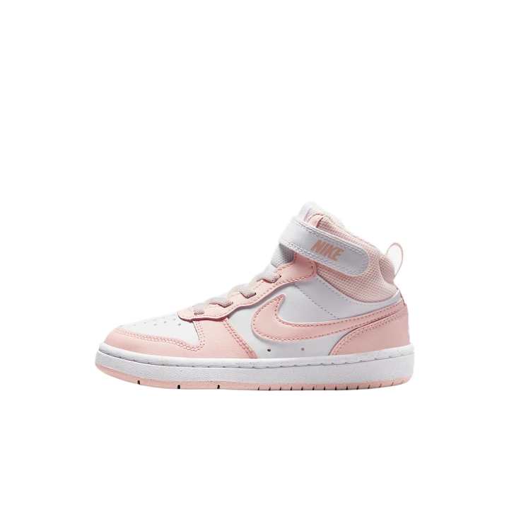 Nike Nike Court Borough Mid top Kids Lifestyle Shoes White/Echo Pink Kids'