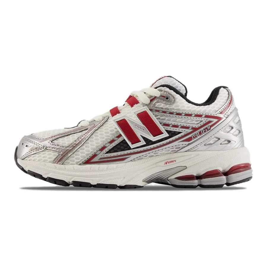 New Balance New Balance EA Abrasion Resistant Low top Kids Lifestyle Shoes White Silver Red Kids'