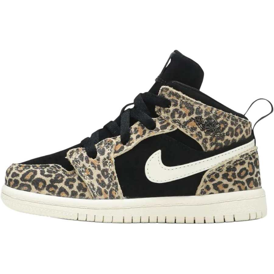 Jordan Jordan Air Jordan 1 Mid top Toddler Shoes Black Infant And Toddler
