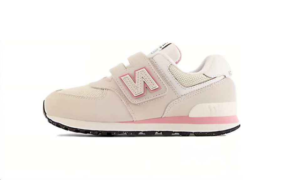 New Balance New Balance NB 574 Hook & Loop Low top Toddler Shoes Gray Pink Infant And Toddler