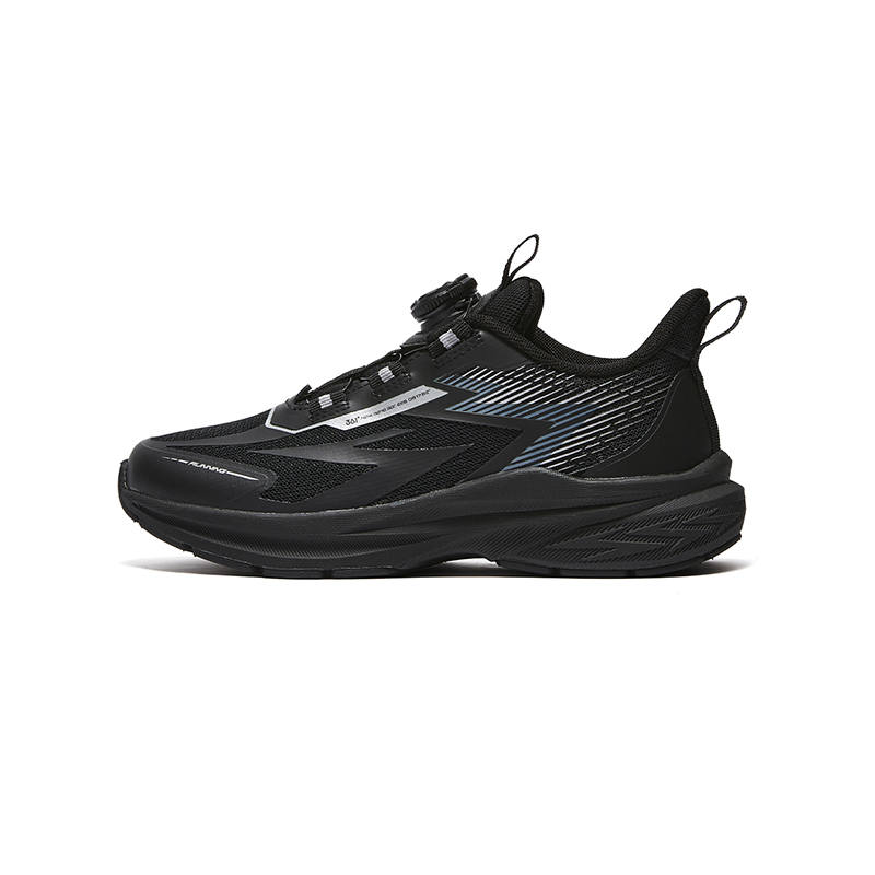 361°KIDS Running Shoes Black Silver Teenagers
