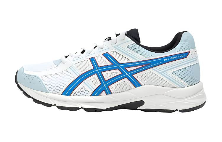 ASICS Gel Contend 4 Low top Kids' Running Shoes White Blue Unisex