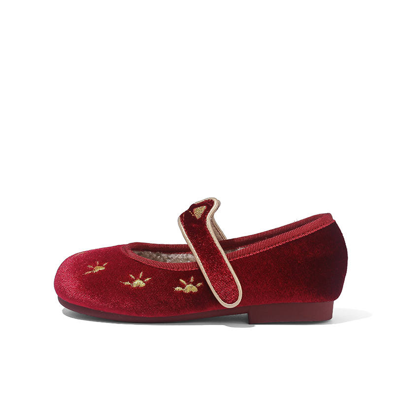 ABCdoukids Cute Fashion Fleece Lined Soft Sole Low top Kids' Leather Shoes Kids'
