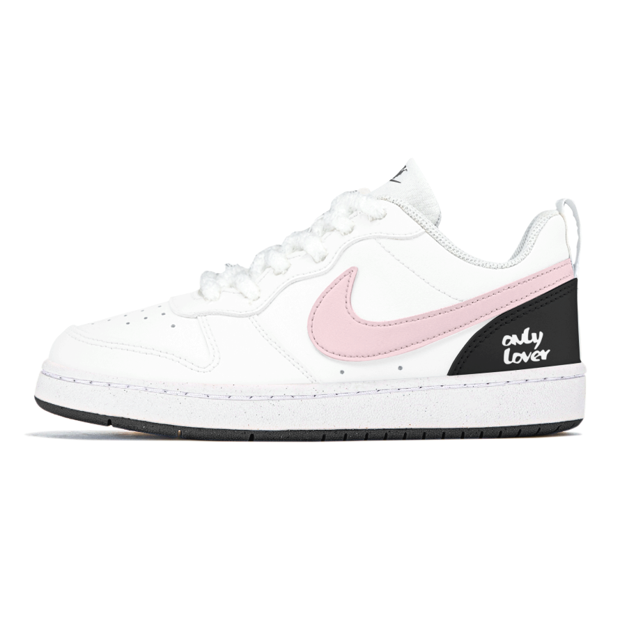 Nike Nike Court Borough Slip Resistant Abrasion Resistant Low top Kids' Skateboarding Shoes Pink Teenagers