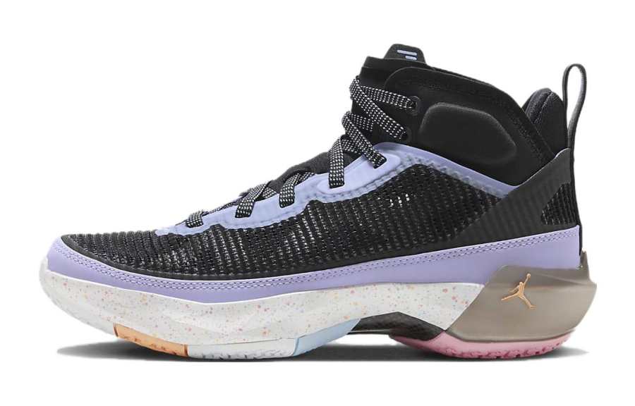 Jordan Jordan Air Jordan 37 'Dongdan High top Basketball Shoes Black Purple Unisex