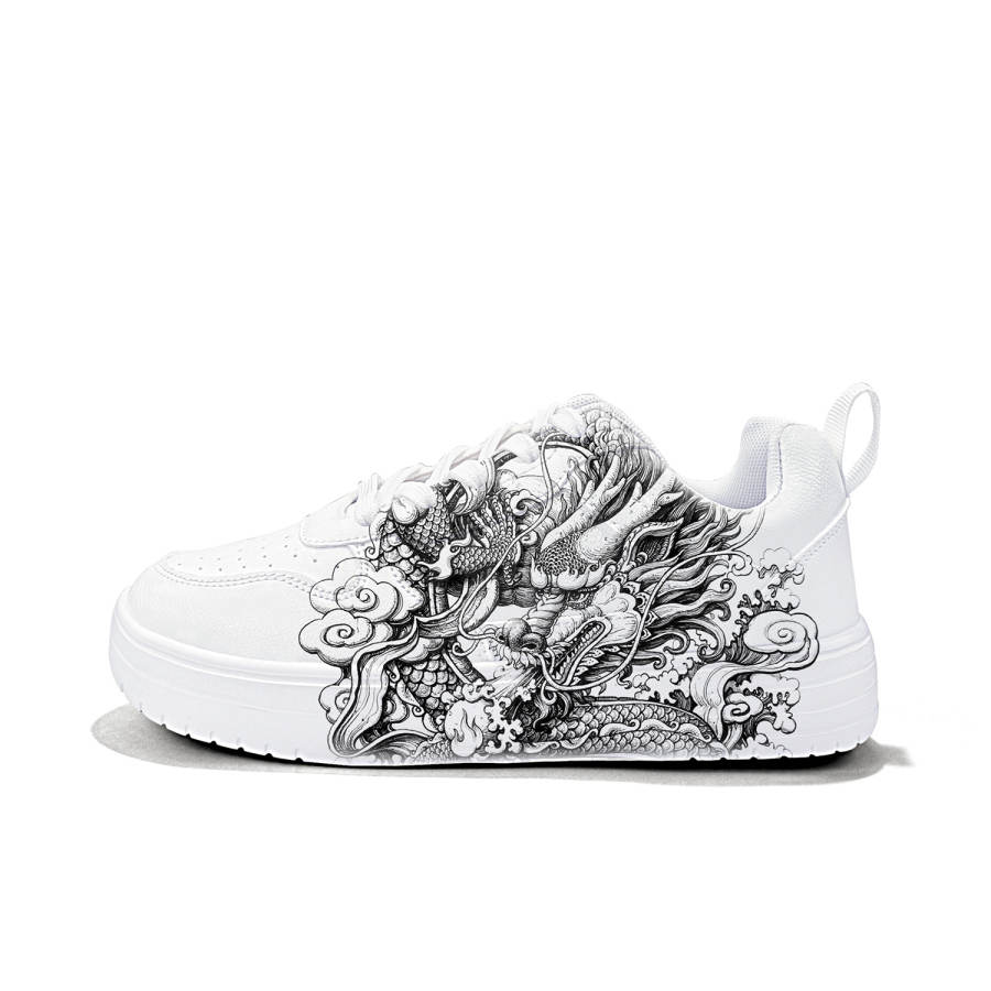 ZUOLENGCHAN Synthetic Leather Slip Resistant, Abrasion Resistant, Lightweight, Breathable Low top Skateboard Shoes