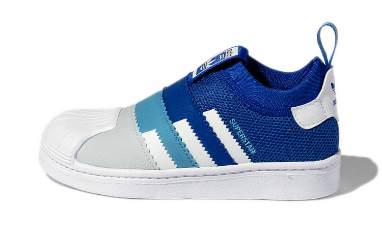 Adidas Originals SUPERSTAR 360 2.0 Comfortable Low top Kids' Skateboarding Shoes Blue Children Aged 3 7 Years Old