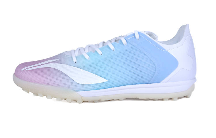 Li-Ning Li Ning Low top Soccer Shoes White Purple Kids'